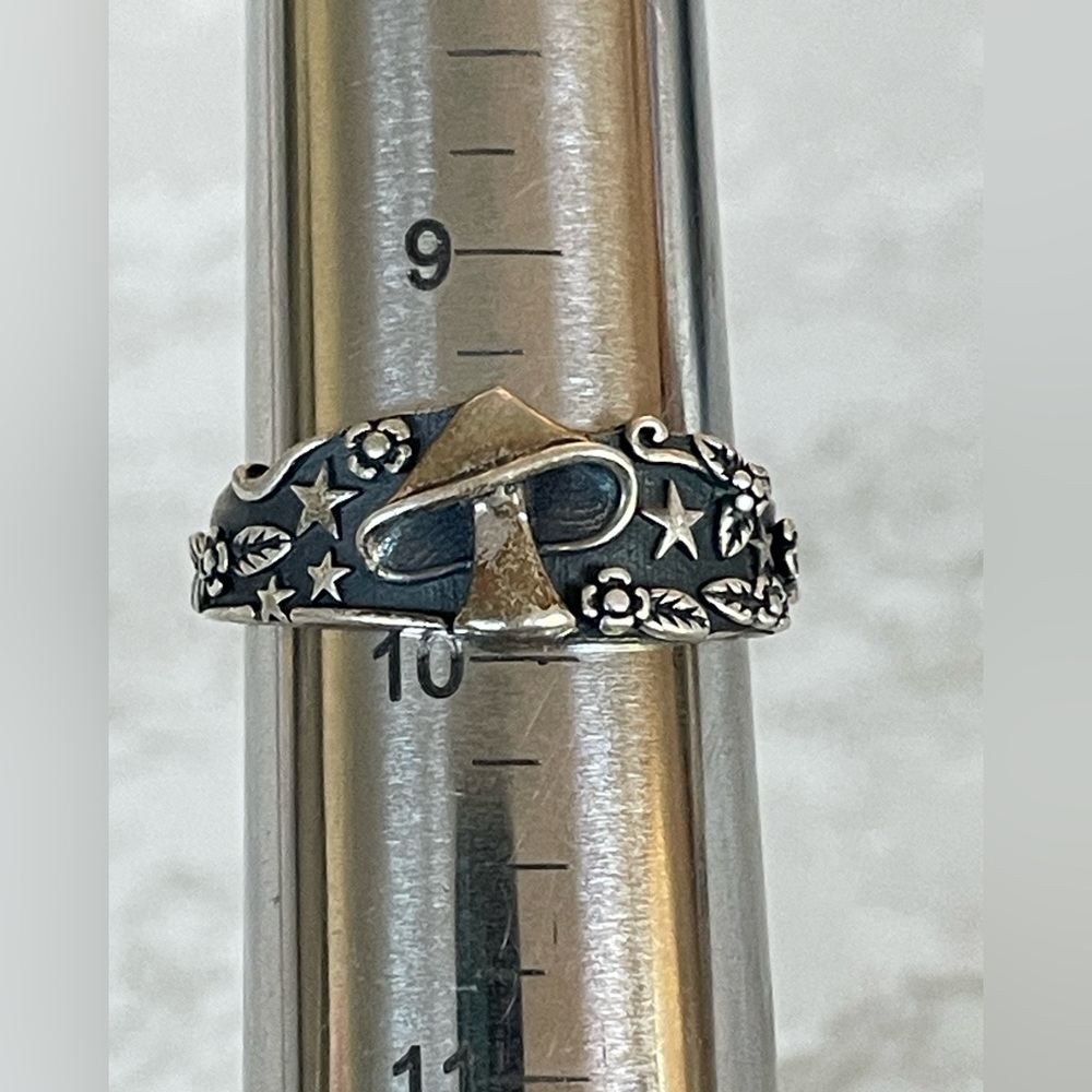 Sterling Silver Mushroom Ring